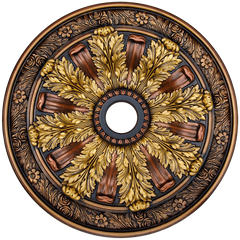 Fine Art Deco 24236 Hand Painted Ceiling Medallion 30 In